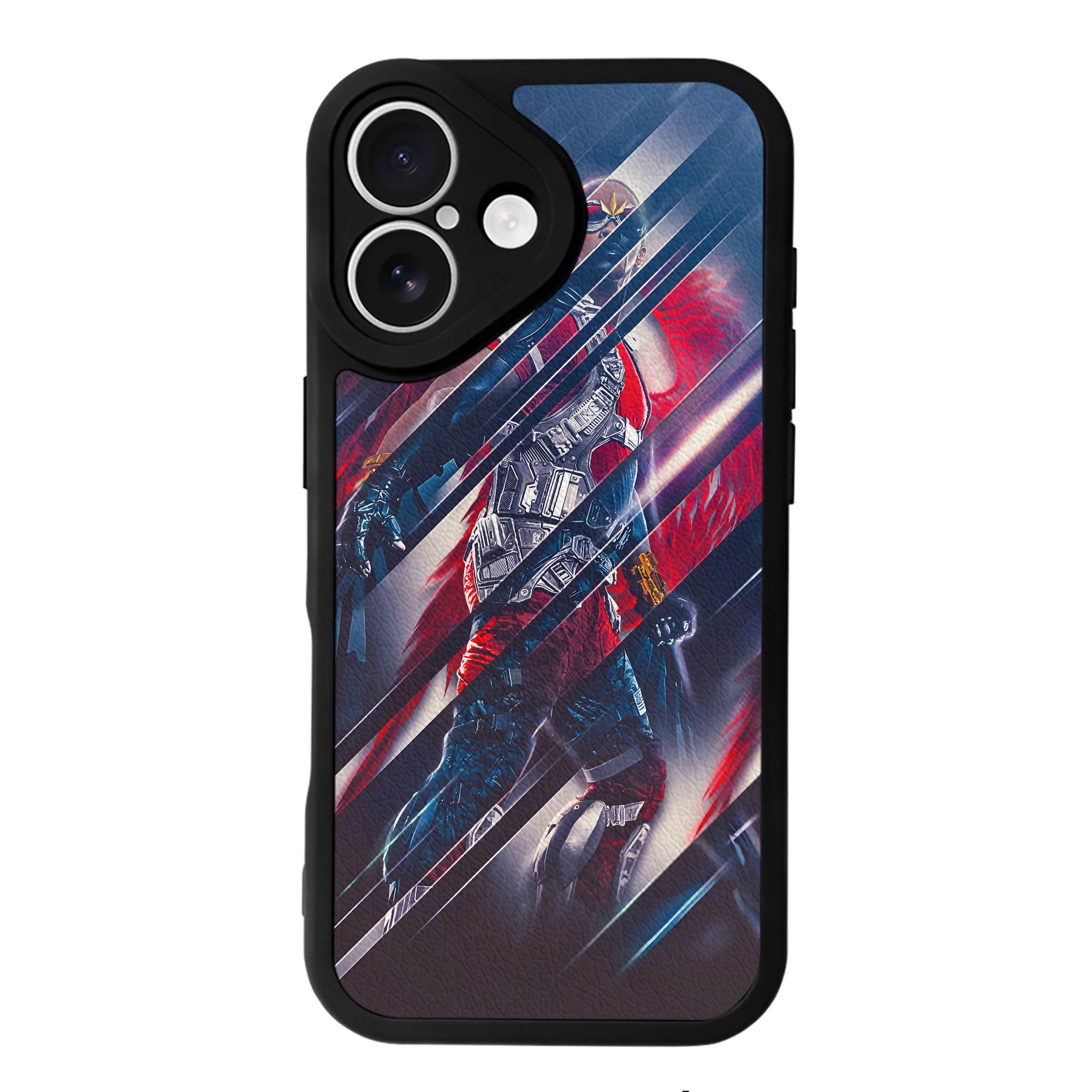 （画像用） アベンジャーズ The Avengers 【iPhone 16シリーズ対応】シリコンスマホケース（レザー調） 材質：シリコン